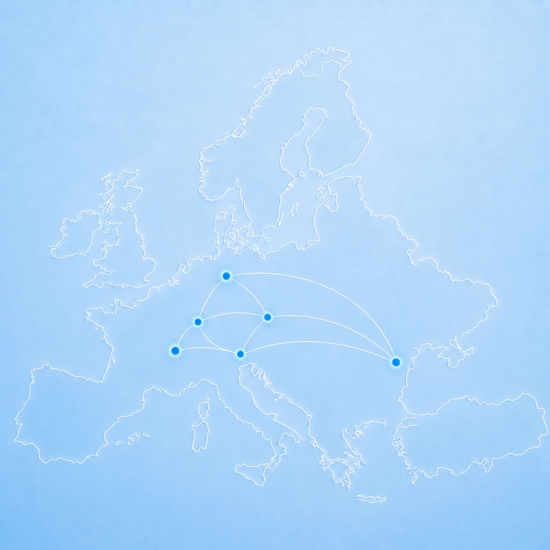 European supply-chain and distribution network